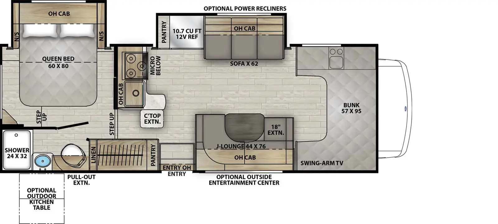 260DS - Ford 450 Floorplan Image